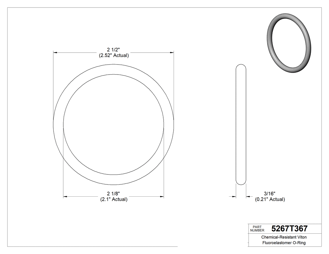 Technical drawing - 5267T367